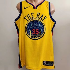 Men's Nike NBA GSW Kevin Durant City Edition Swingman Jersey Size Large